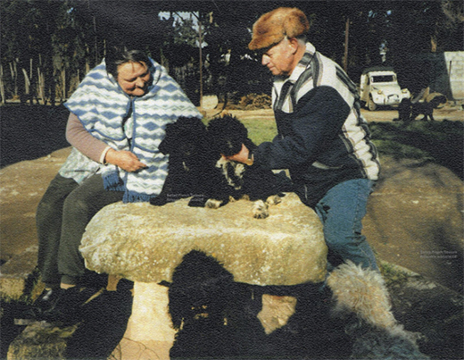 Mme Helene Petre and Mr Georgii som båda delade intresset för hundrasen barbet.